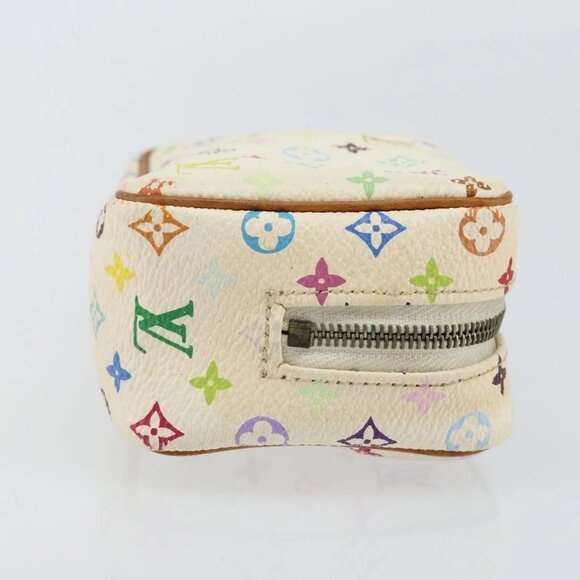 LOUIS VUITTON Monogram Multicolor Trousse Wapity Pouch White M58033 Auth 142993 - Picture 4 of 16